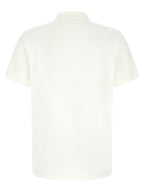 White Cotton Piqué Polo Shirt