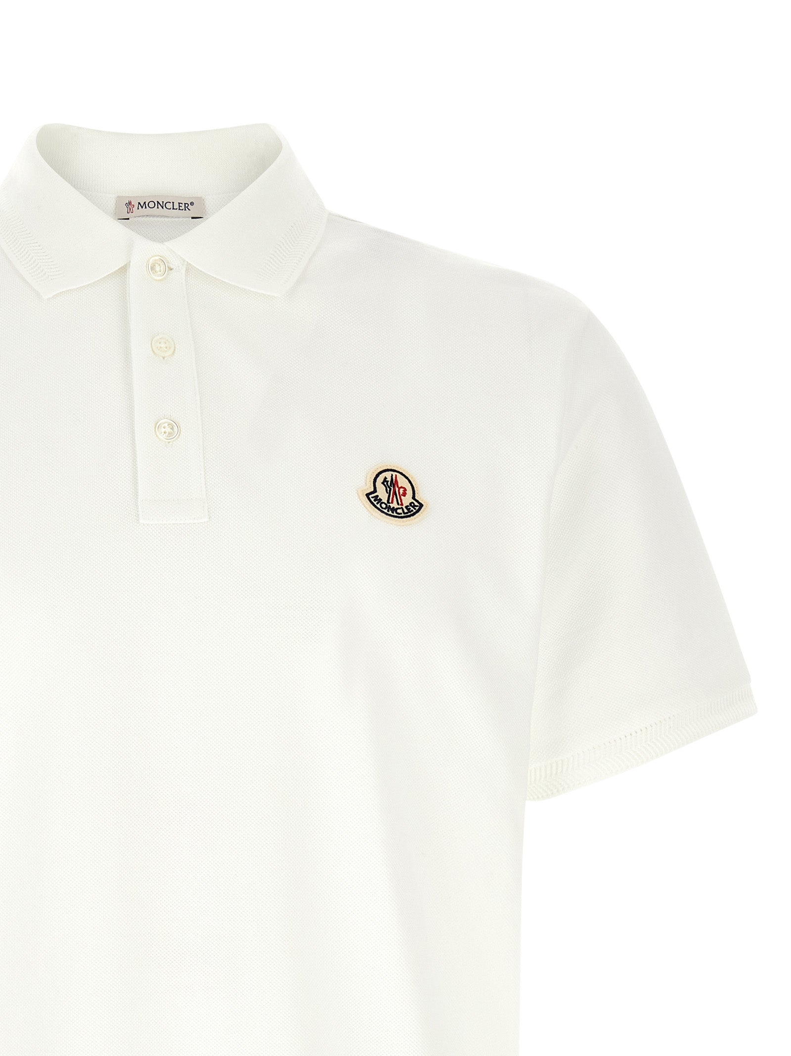 White Cotton Piqué Polo Shirt