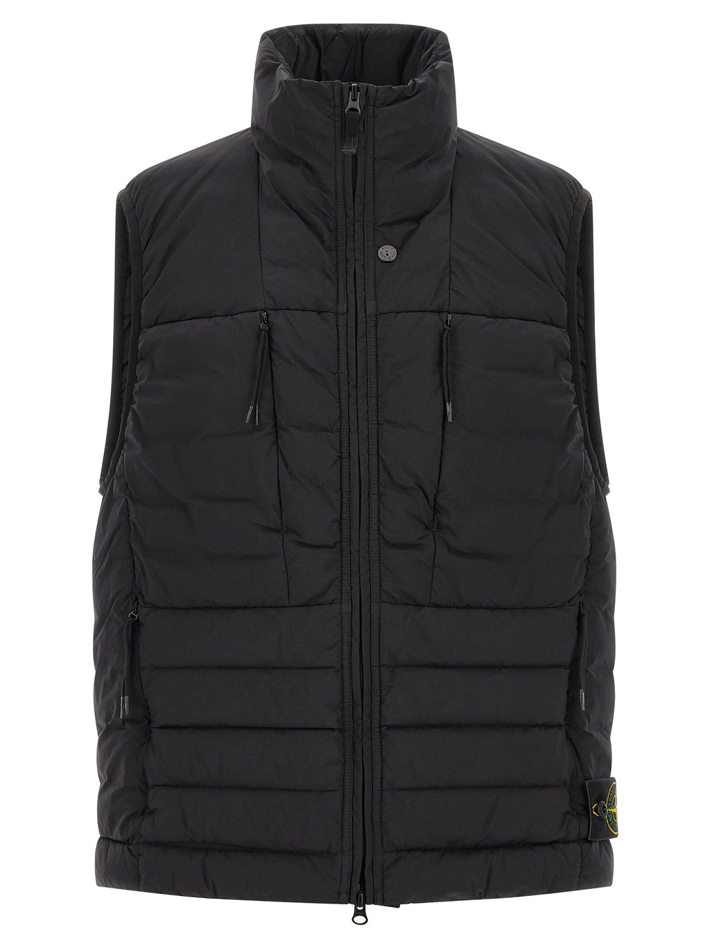 Black Polyamide Sleeveless Vest