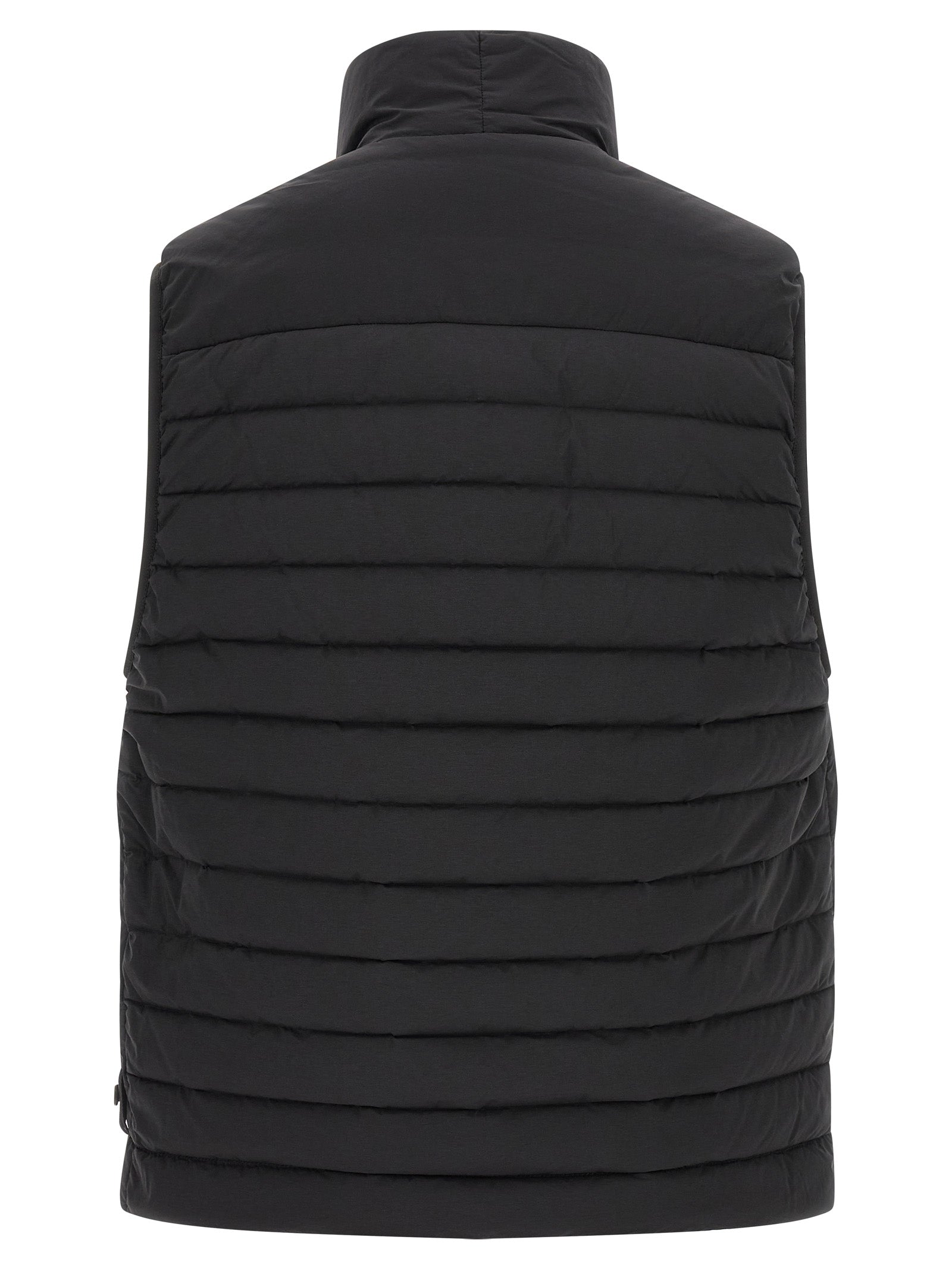 Black Polyamide Sleeveless Vest