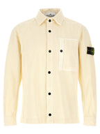 Ivory Cotton Corduroy Overshirt