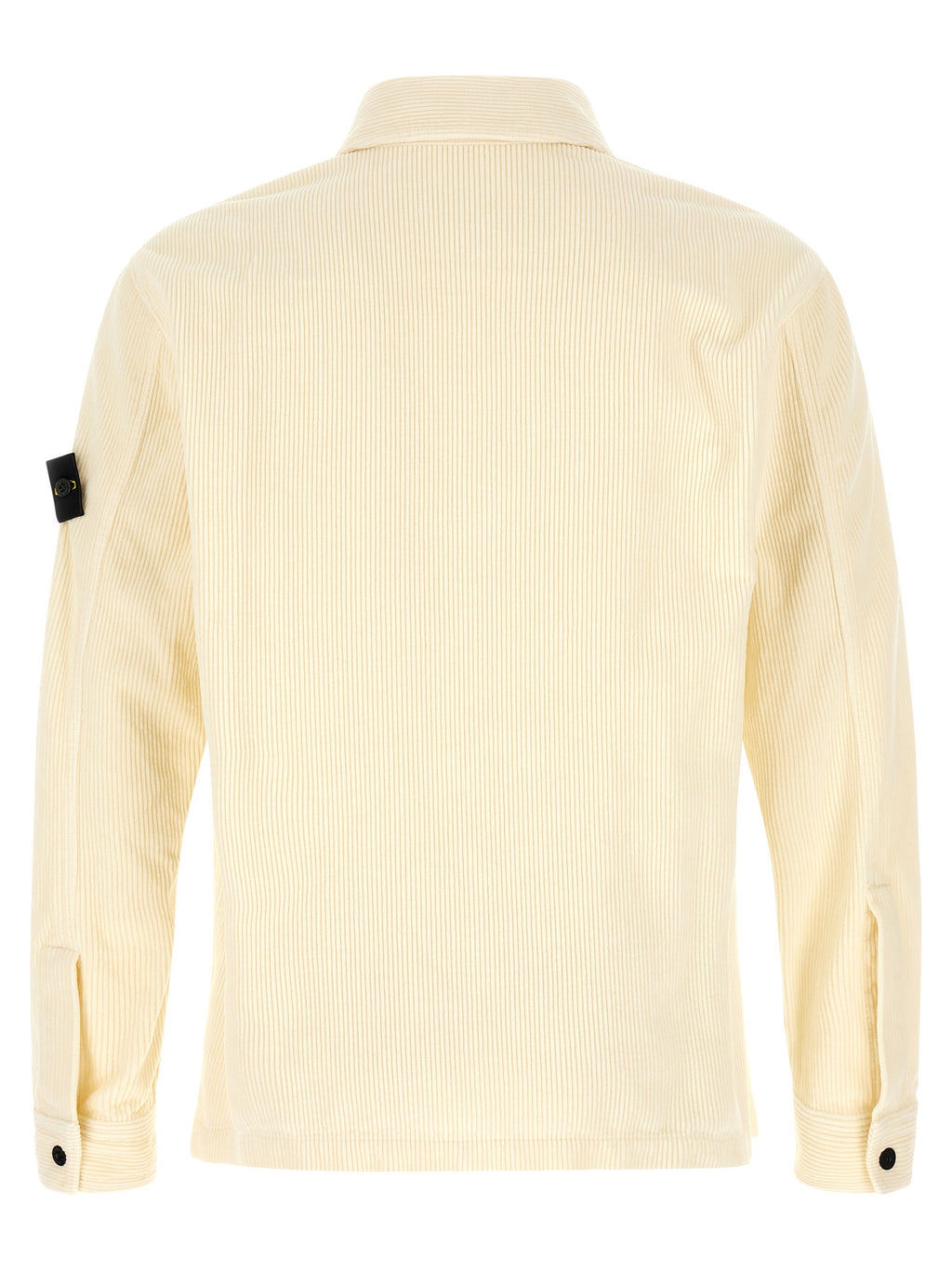 Ivory Cotton Corduroy Overshirt