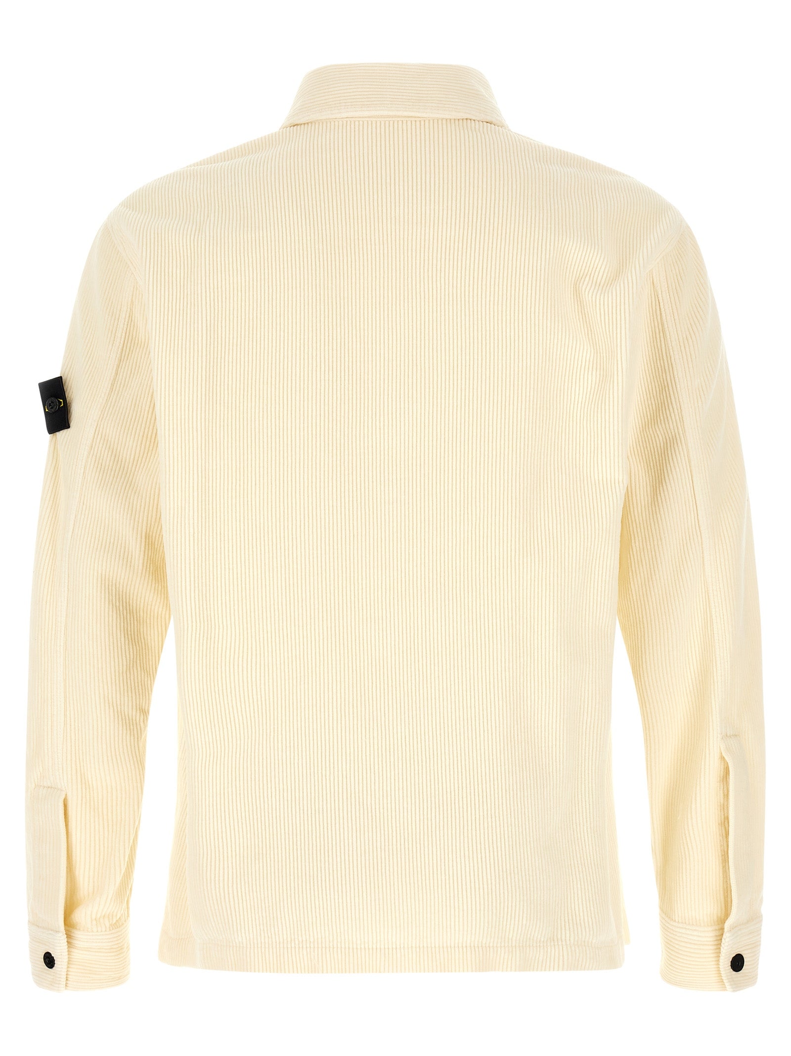 Ivory Cotton Corduroy Overshirt