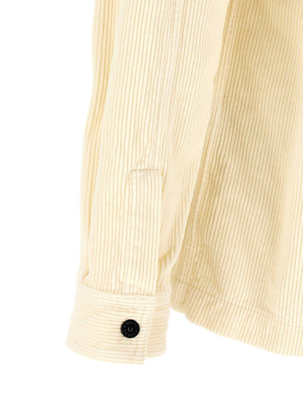 Ivory Cotton Corduroy Overshirt