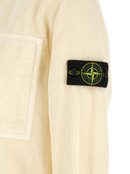 Ivory Cotton Corduroy Overshirt
