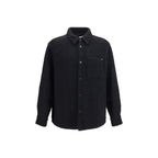 Textured Cotton Wool High-Neck Jacket