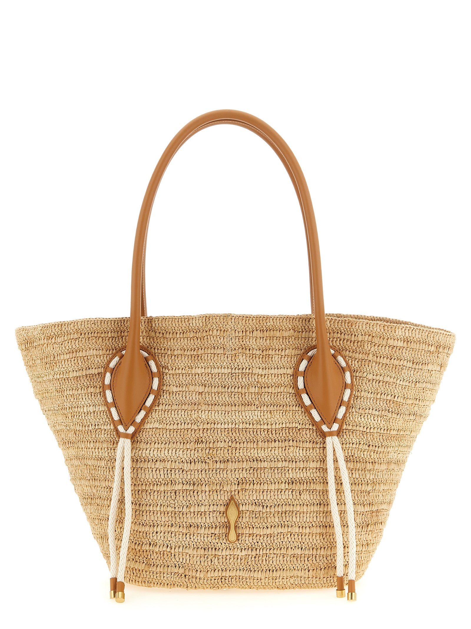 Large Venus Basket Raffia Tote