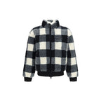 Oversized Checked Wool-Blend Teddy Jacket