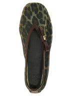 Leopard Print Nylon Ballet Flats