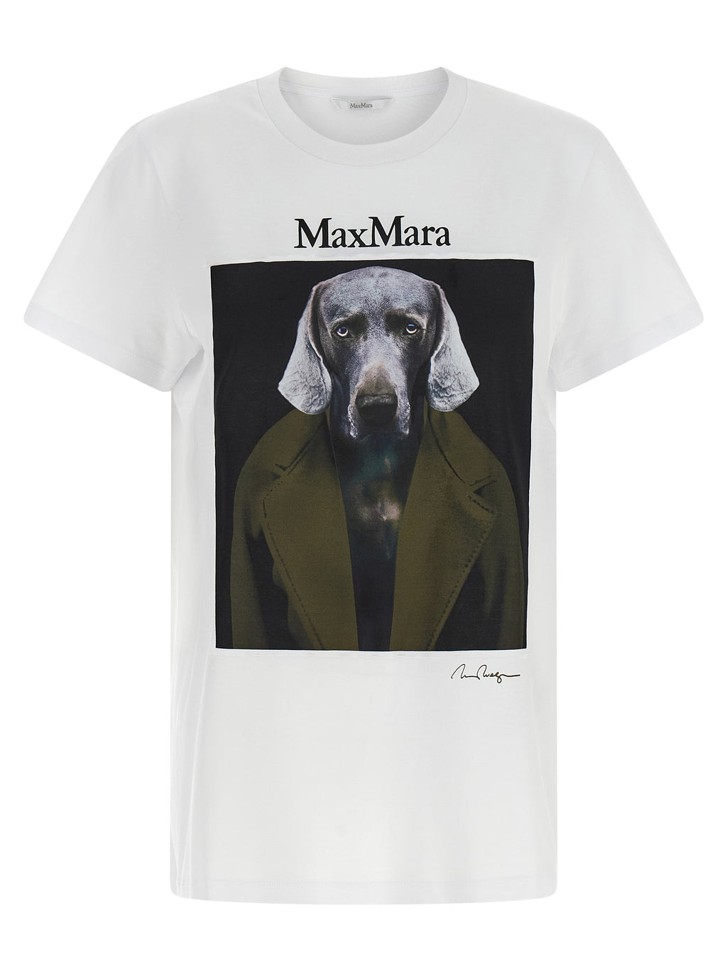 Mxmcalca Weimaraner Graphic Cotton T-Shirt