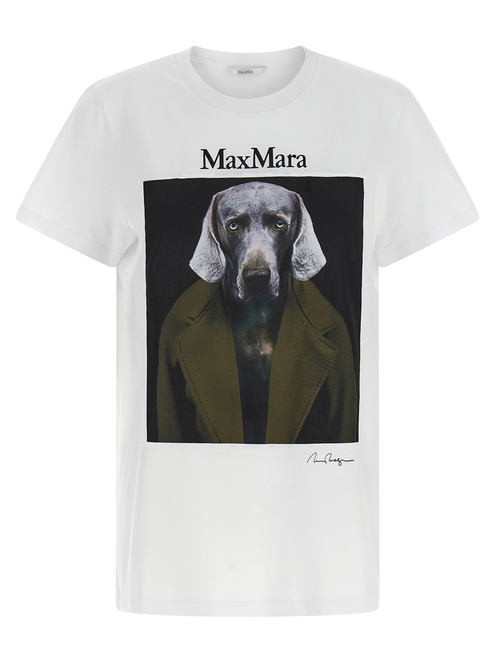 Mxmcalca Weimaraner Graphic Cotton T-Shirt
