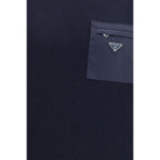 Blue Virgin Wool Sweatshirt