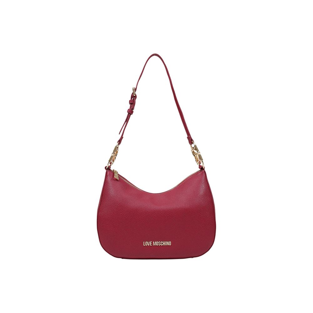 Purple Polyurethane Medium Shoulder Bag
