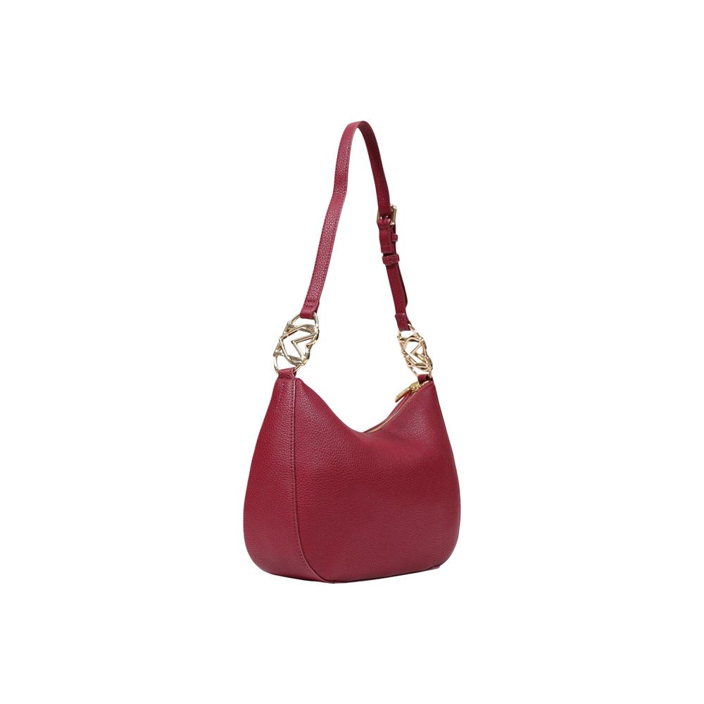 Purple Polyurethane Medium Shoulder Bag