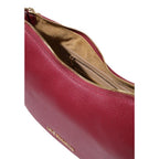 Purple Polyurethane Medium Shoulder Bag