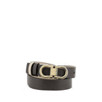 Grained Calfskin Gancini Belt