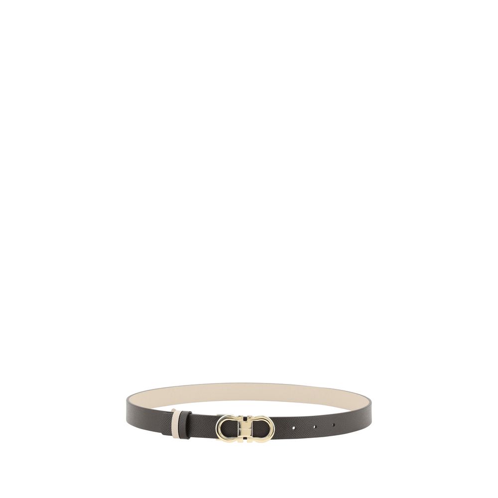 Grained Calfskin Gancini Belt