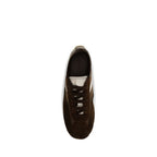 Brown Suede Leather Boxe Sneakers