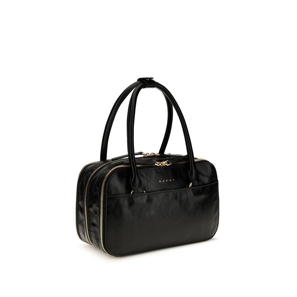 Small Calfskin Boxyne Handbag