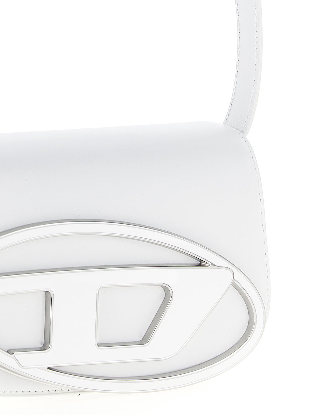 White Cowhide Shoulder Bag
