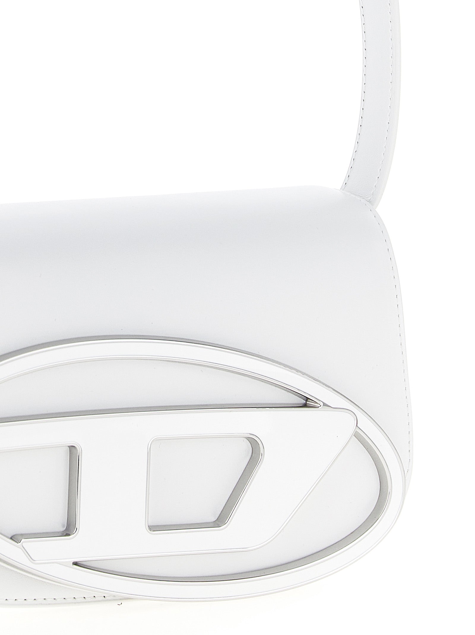 White Cowhide Shoulder Bag