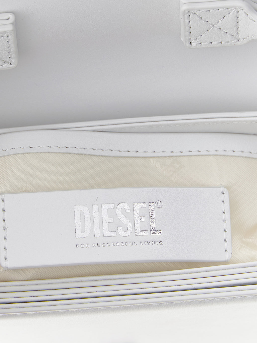 White Cowhide Shoulder Bag