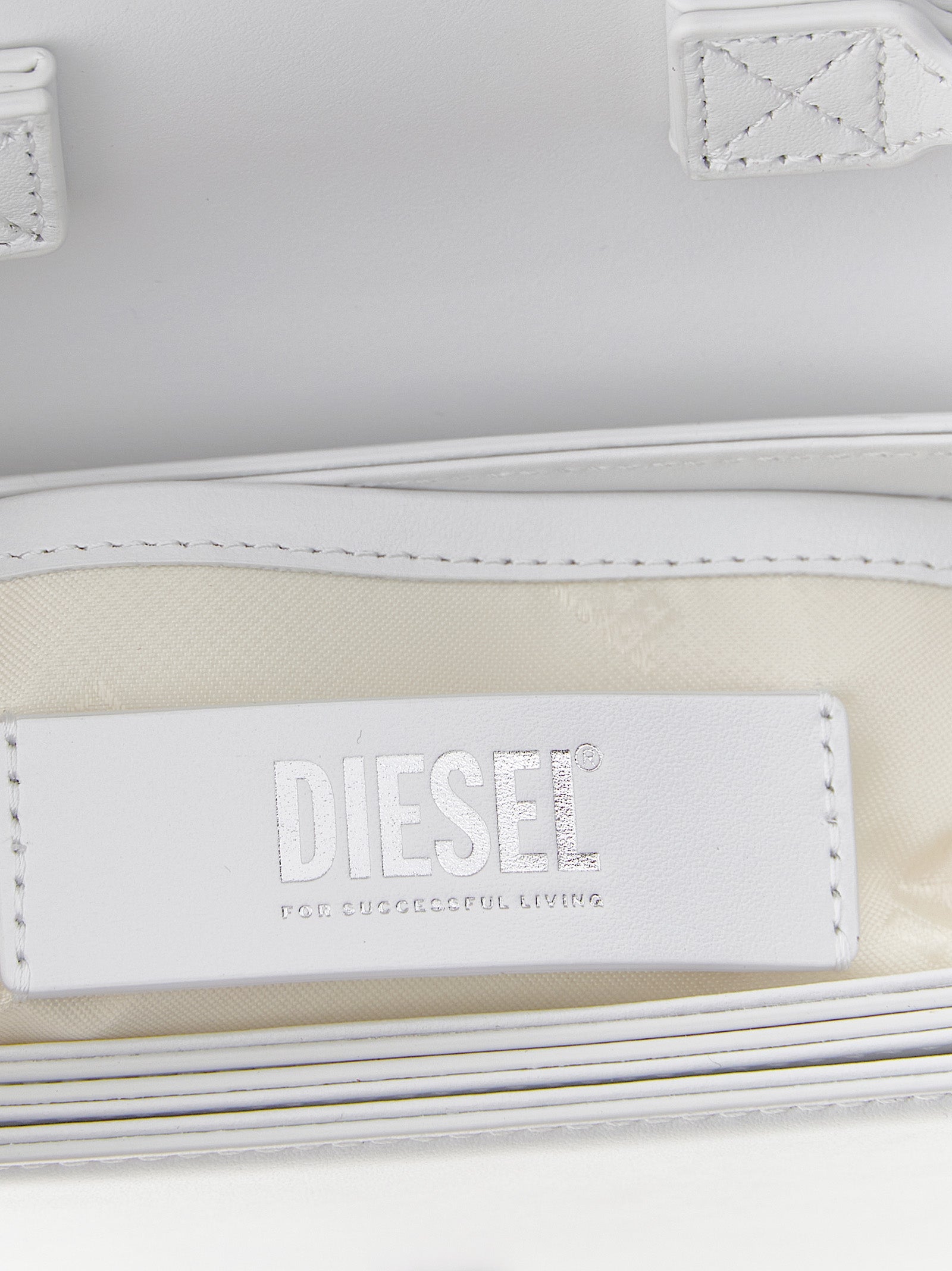 White Cowhide Shoulder Bag