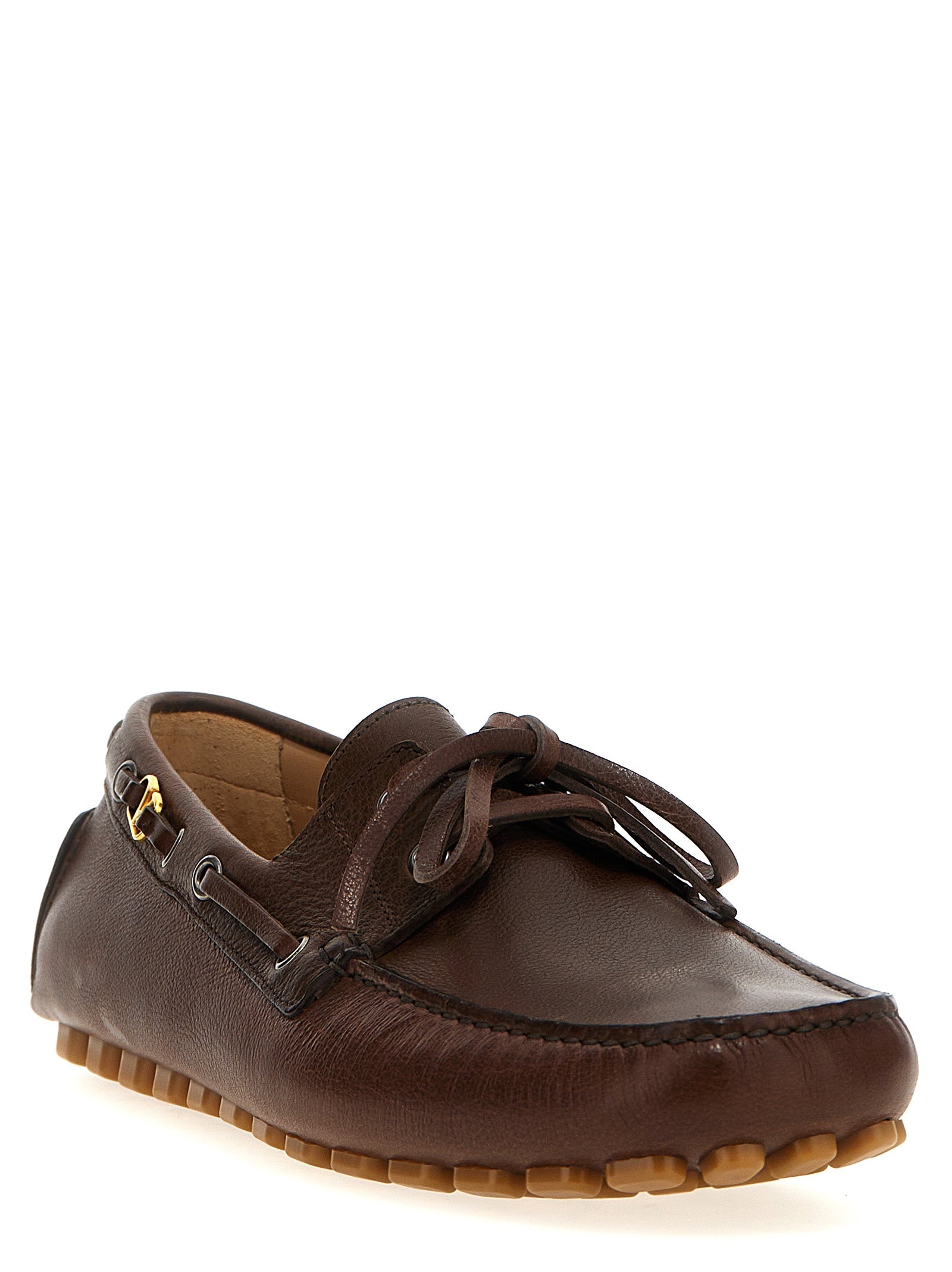 Buffalo Leather Driver Fastaway Loafers
