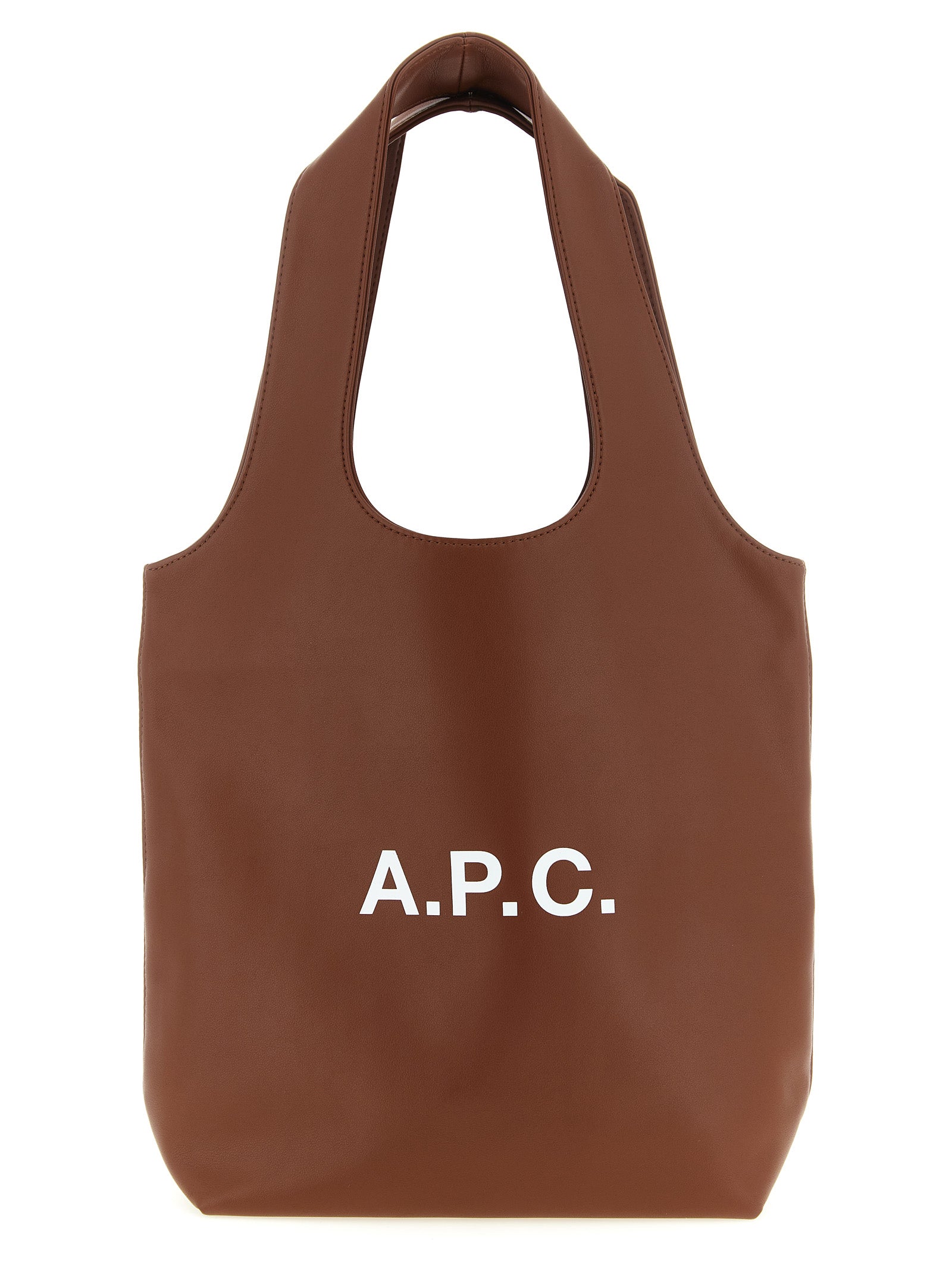 Caramel Polyester Ninon Small Tote