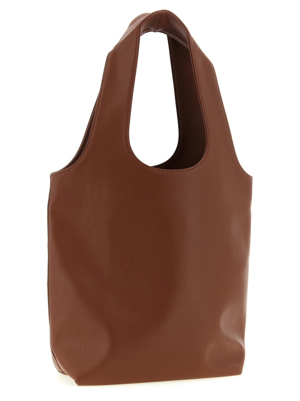 Caramel Polyester Ninon Small Tote
