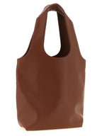 Caramel Polyester Ninon Small Tote