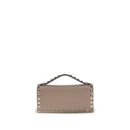 Calf Leather Rockstud Chain Wallet