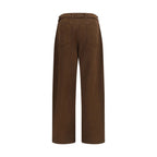 Cotton Heavy Twill Oversized Belted Pants