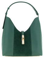 Green Calfskin Goccia M Shoulder Bag