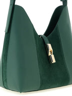 Green Calfskin Goccia M Shoulder Bag