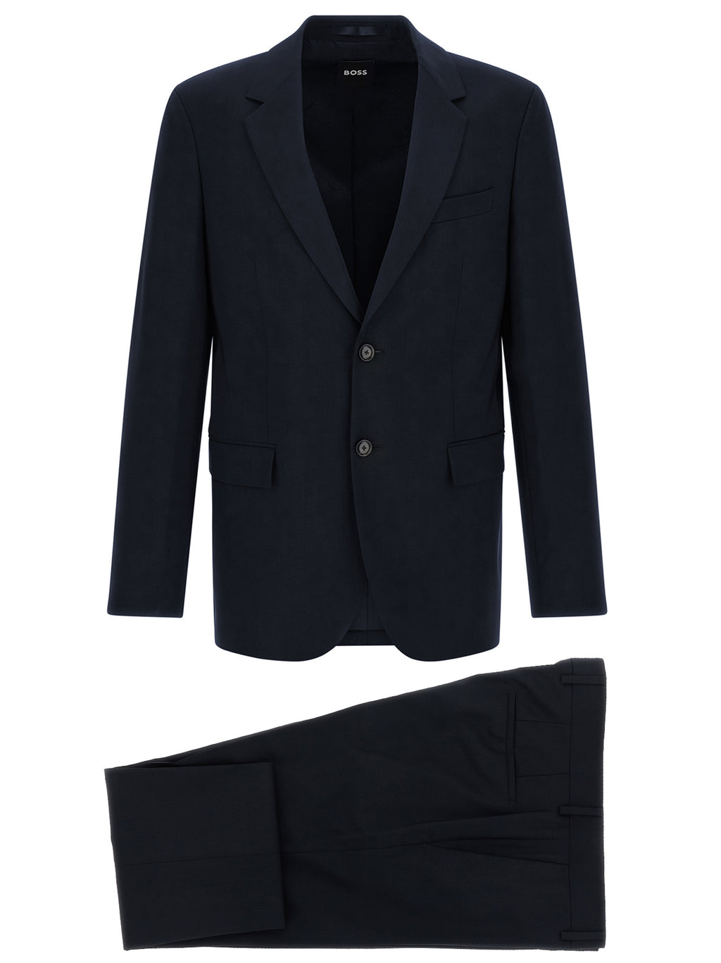 Blue Virgin Wool Two-Piece H-Houston Suit