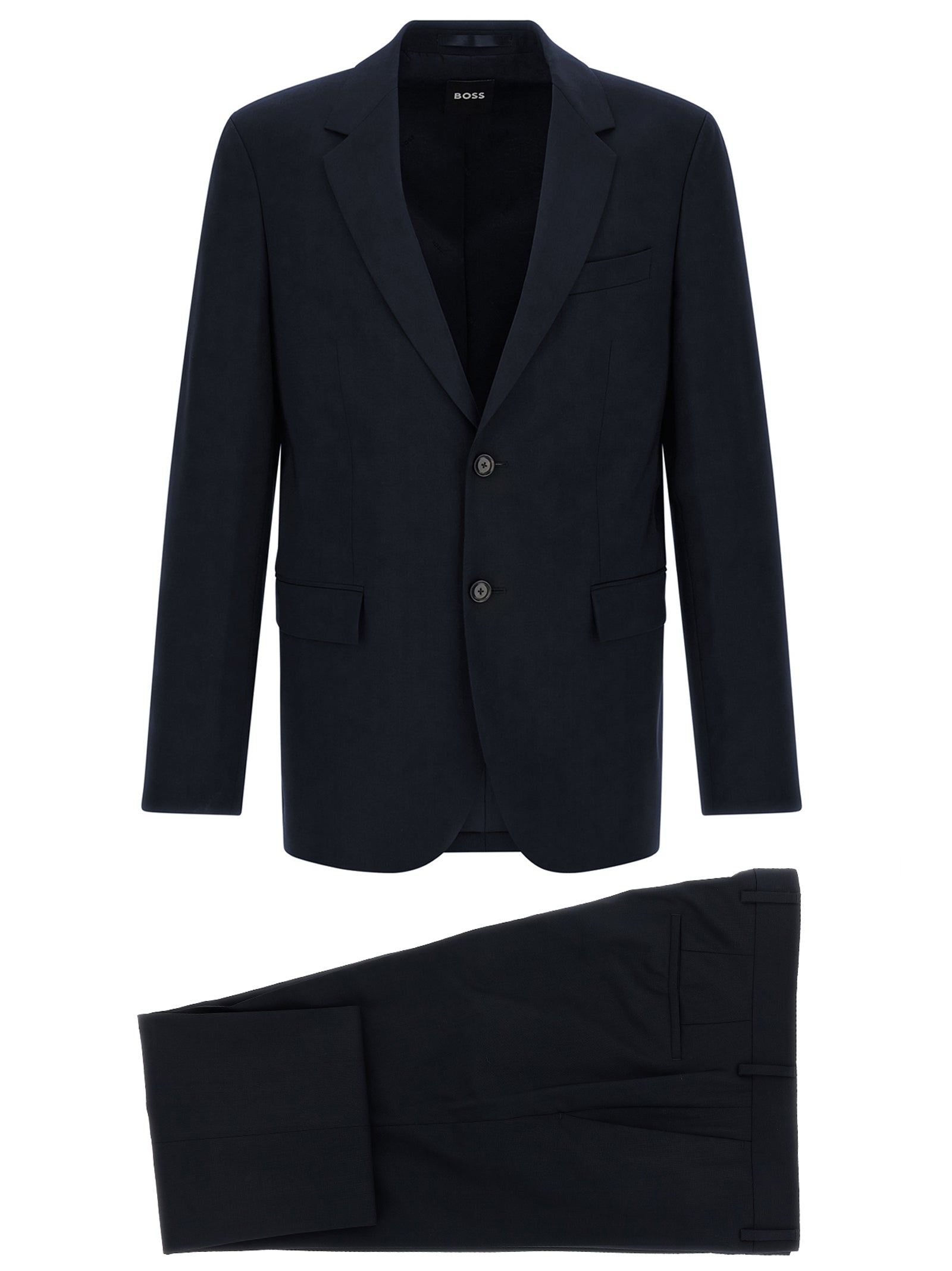 Blue Virgin Wool Two-Piece H-Houston Suit