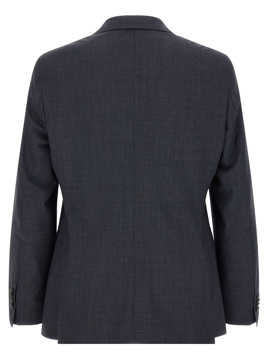 Blue Polyester Two-Piece Suit