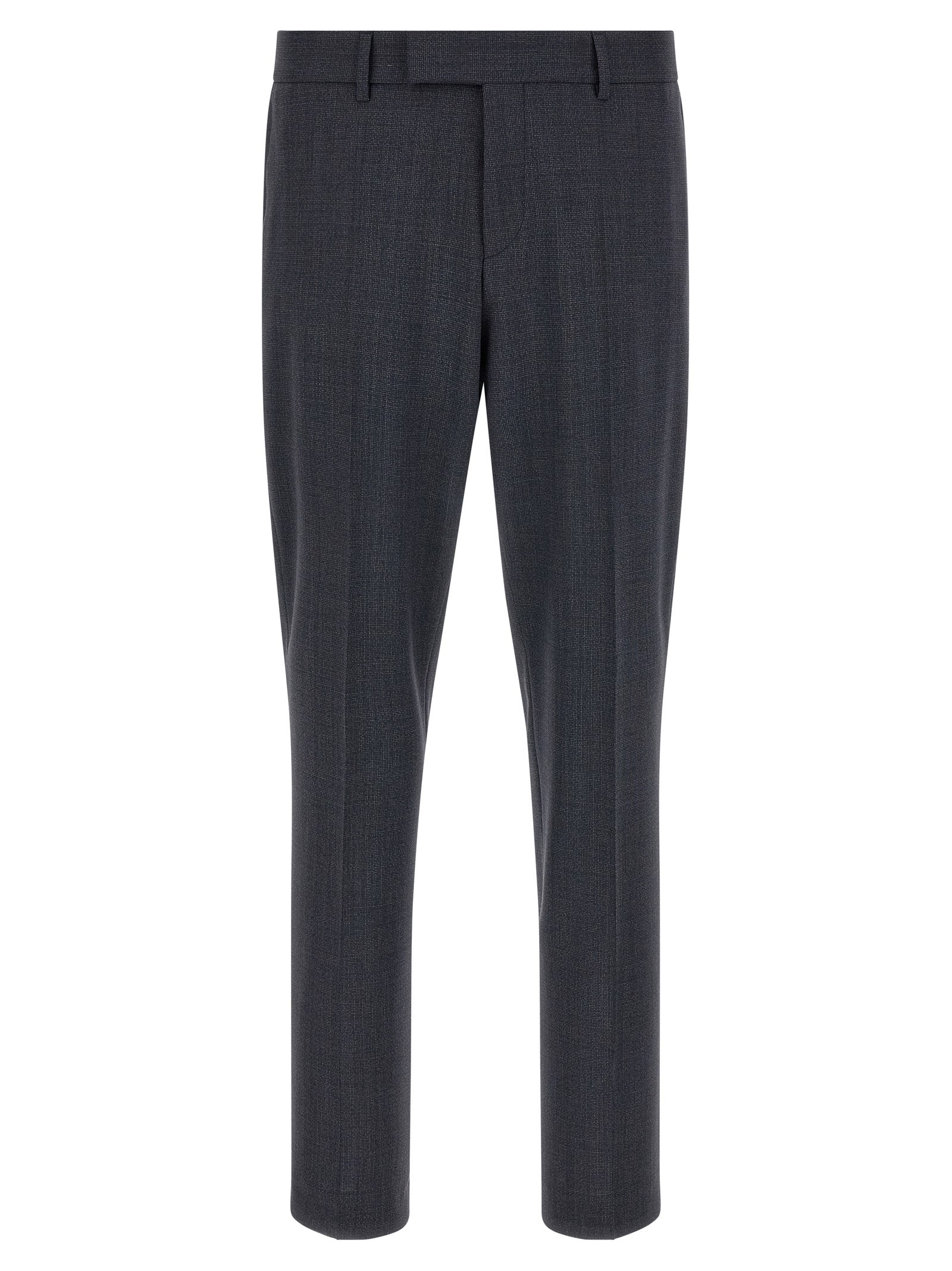 Blue Polyester Two-Piece Suit