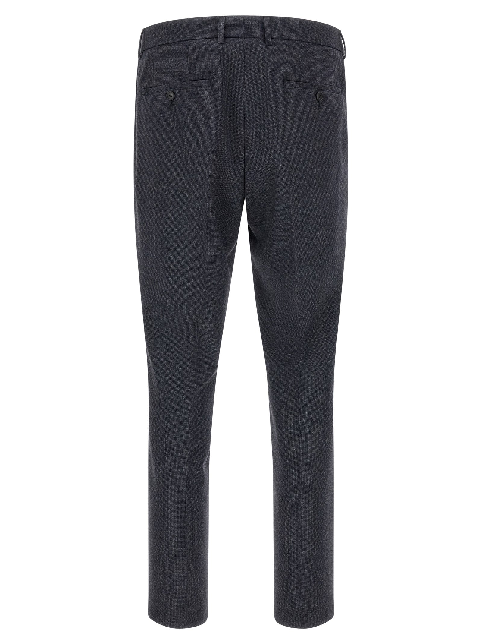 Blue Polyester Two-Piece Suit