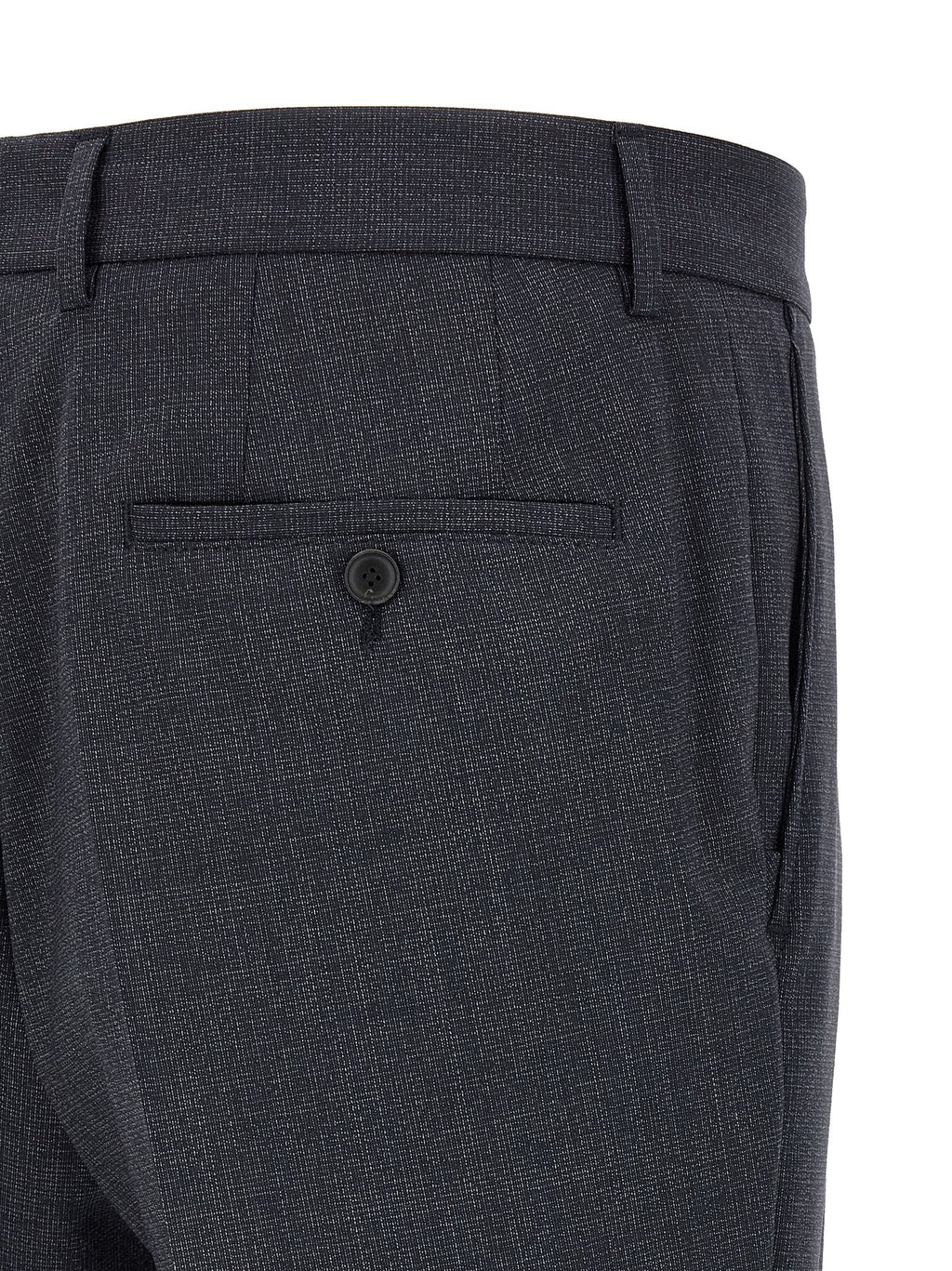 Blue Polyester Two-Piece Suit