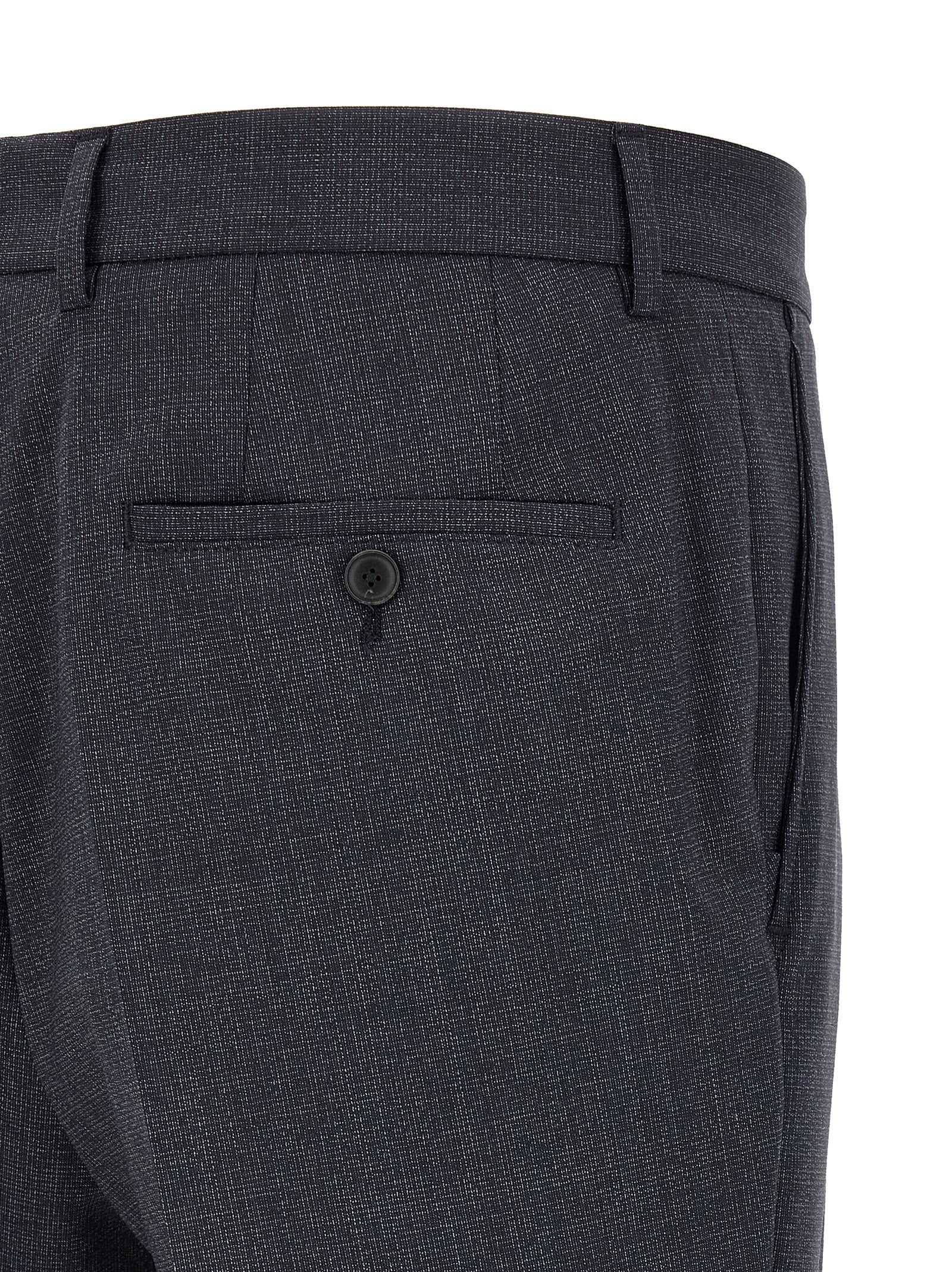 Blue Polyester Two-Piece Suit