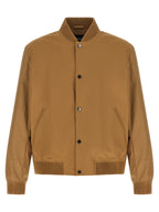 Beige Technical Bomber Jacket