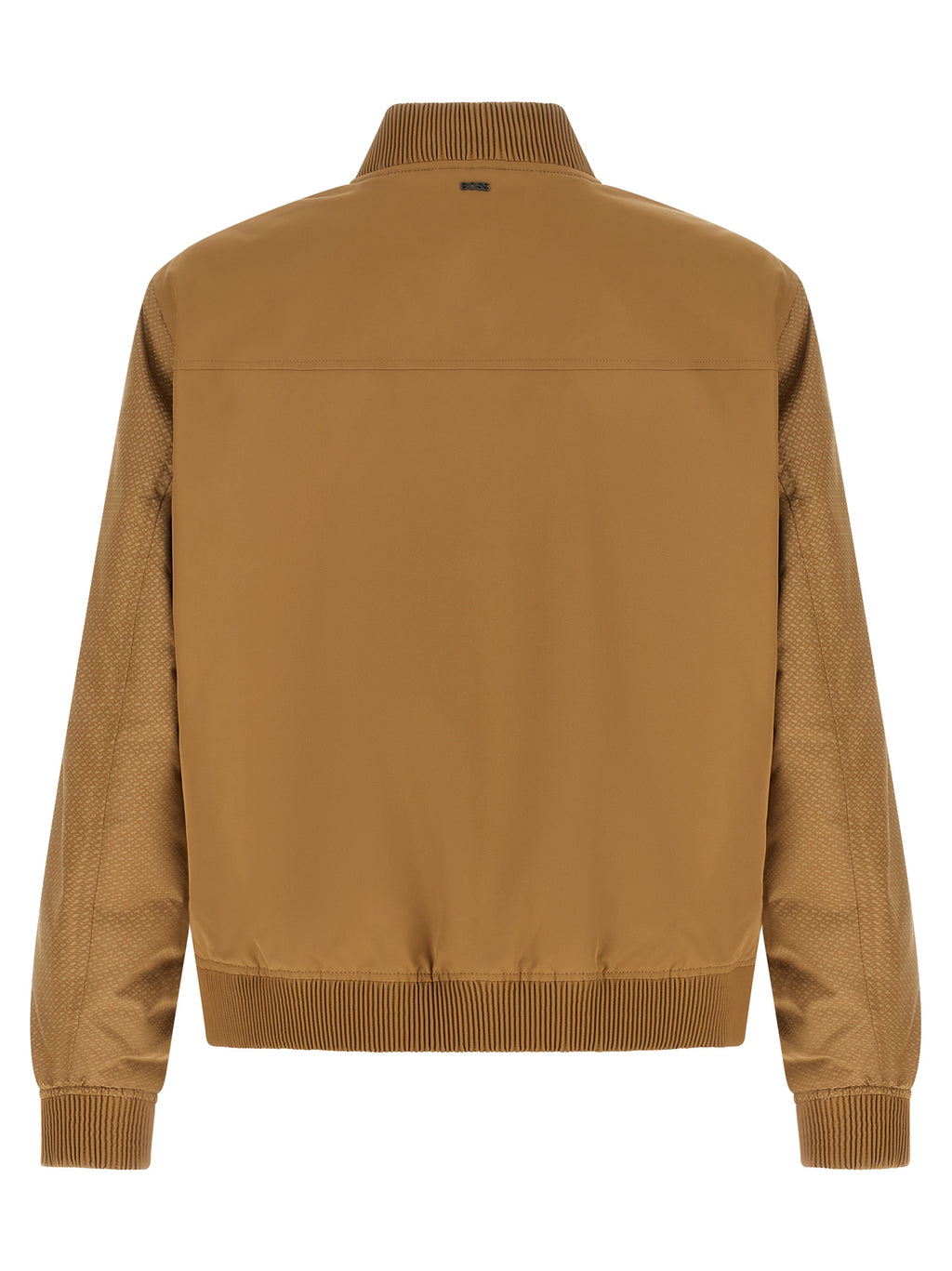 Beige Technical Bomber Jacket