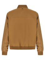 Beige Technical Bomber Jacket