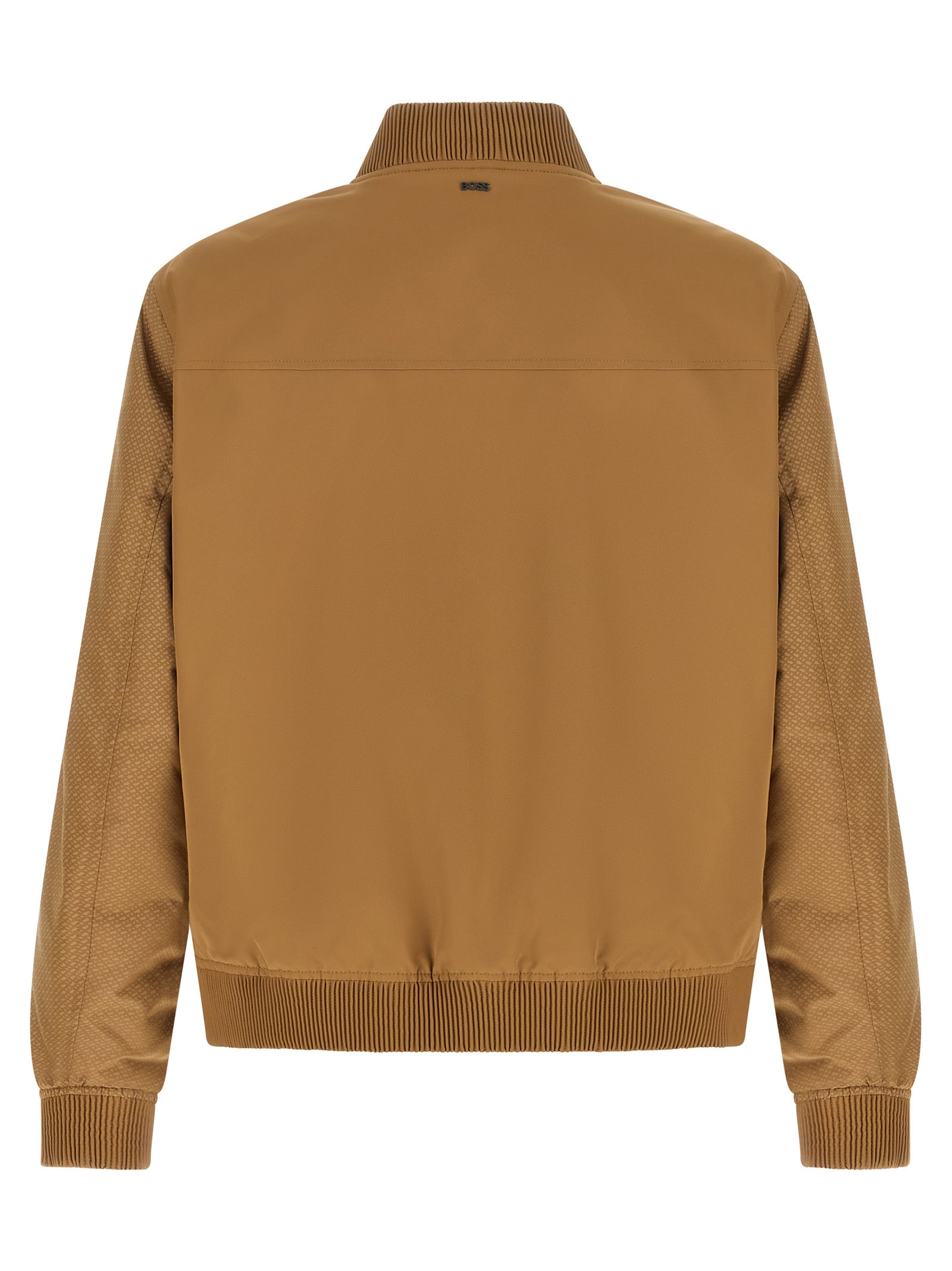 Beige Technical Bomber Jacket