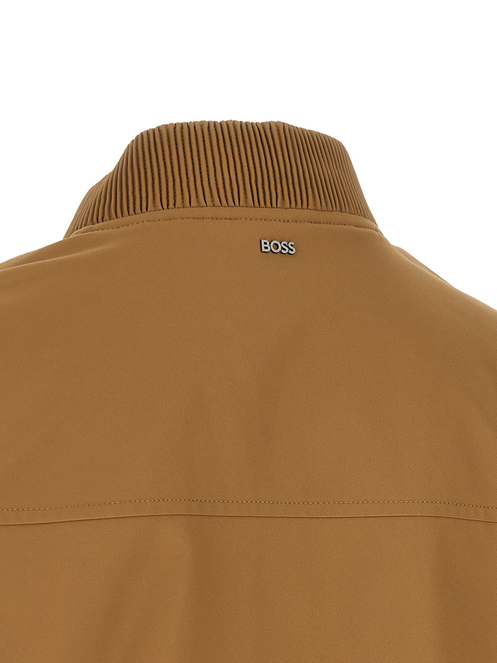 Beige Technical Bomber Jacket