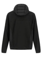Black Quilted Technical Hoodie