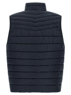 Blue Recycled Polyamide Sleeveless Jacket