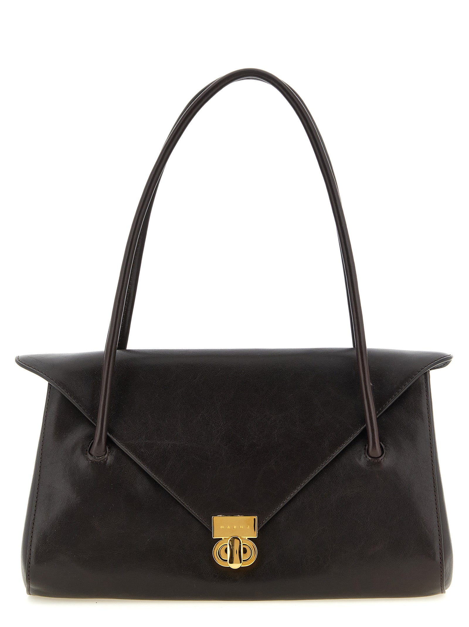 Calfskin East West Shoulder Bag
